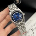 Super Clone Rolex Day-Date Blue Ombré Diamond Dial 128236-0005 36 mm — case and bezel