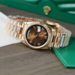 Super Clone Rolex Day-Date Brown Ombré Dial 128235-0075 36 mm — bracelet detail