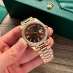 Super Clone Rolex Day-Date Brown Ombré Dial 128345rbr-0075 36 mm — case and bezel