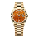 Super Clone Rolex Day-Date Carnelian Diamond Dial 128238-0088 36 mm
