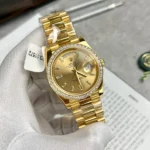Super Clone Rolex Day-Date Champagne Dial 128398tbr-0037 36 mm — case and bezel