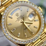 Super Clone Rolex Day-Date Champagne Dial 128398tbr-0037 36 mm — bracelet detail