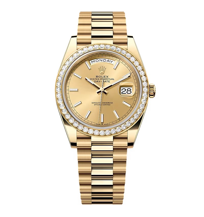 Super Clone Rolex Day-Date Champagne Dial 228348rbr-0008 40 mm