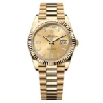 Super Clone Rolex Day-Date Champagne Diamond Dial 228238-0005 40 mm