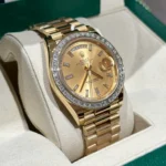 Super Clone Rolex Day-Date Champagne Diamond Dial 228348rbr-0002 40 mm — case and bezel