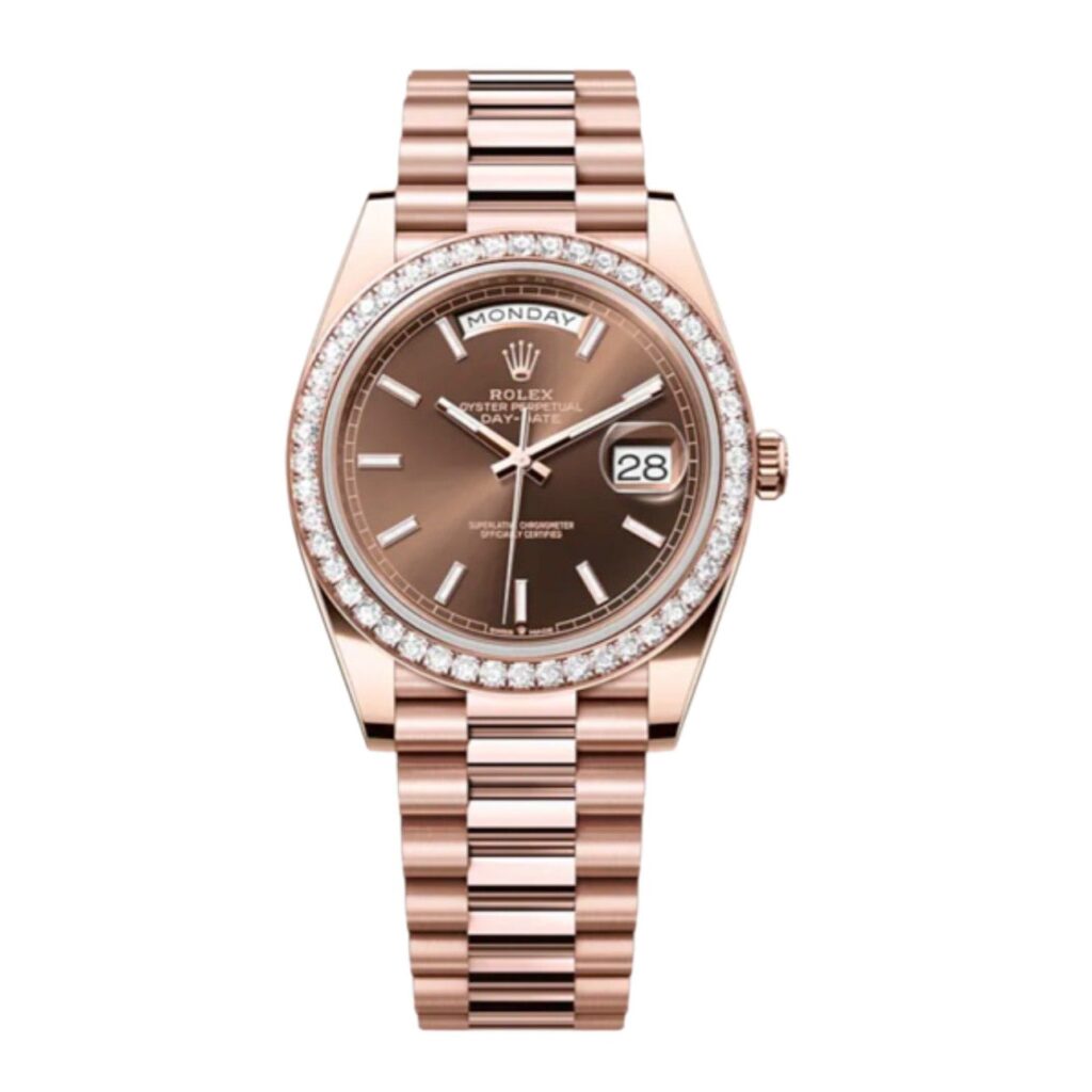 Super Clone Rolex Day-Date Chocolate Dial 228345RBR 40 mm