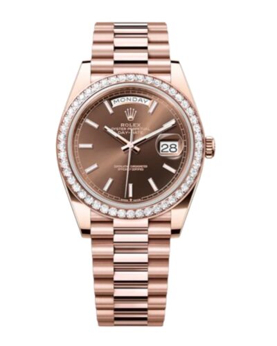 Super Clone Rolex Day-Date Chocolate Dial 228345RBR 40 mm – Swiss SuperClone
