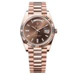 Super Clone Rolex Day-Date Chocolate Diamond Dial 228235-0003 40 mm