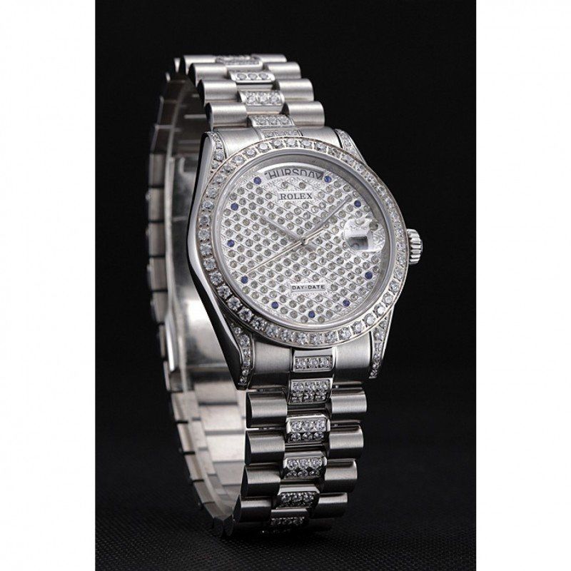 Super Clone Rolex Day-Date Diamond Dial 621612 37 mm — case and bezel