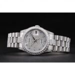 Super Clone Rolex Day-Date Diamond Dial 621612 37 mm — side profile