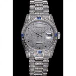 Super Clone Rolex Day-Date Diamond Dial 621613 37 mm — case and bezel
