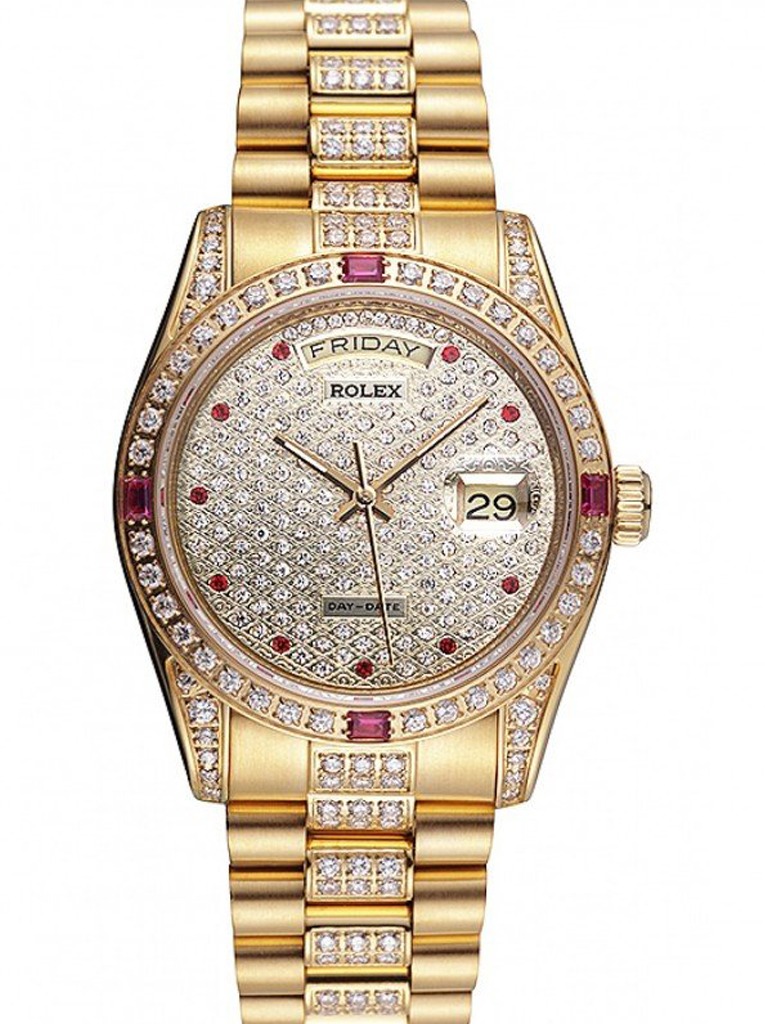 Super Clone Rolex Day-Date Diamond Dial 621614 37 mm