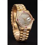Super Clone Rolex Day-Date Diamond Dial 621614 37 mm — case and bezel