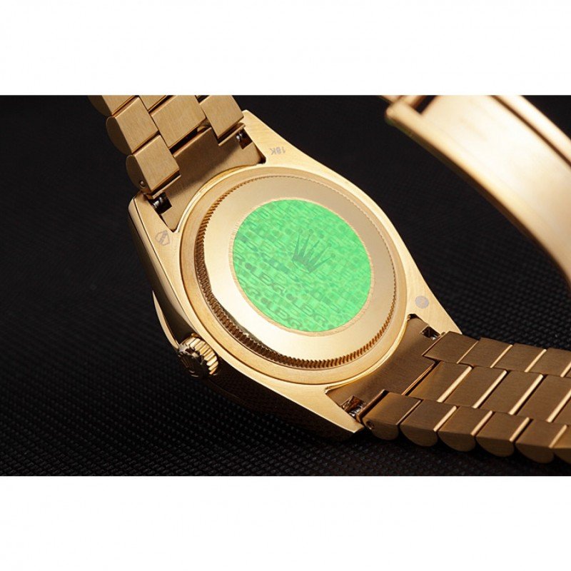 Super Clone Rolex Day-Date Diamond Dial 621614 37 mm — on leather display
