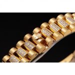 Super Clone Rolex Day-Date Diamond Dial 621614 37 mm — movement / caseback view