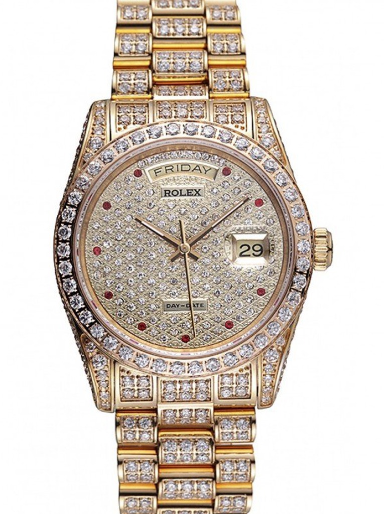 Super Clone Rolex Day-Date Diamond Dial 621615 37 mm