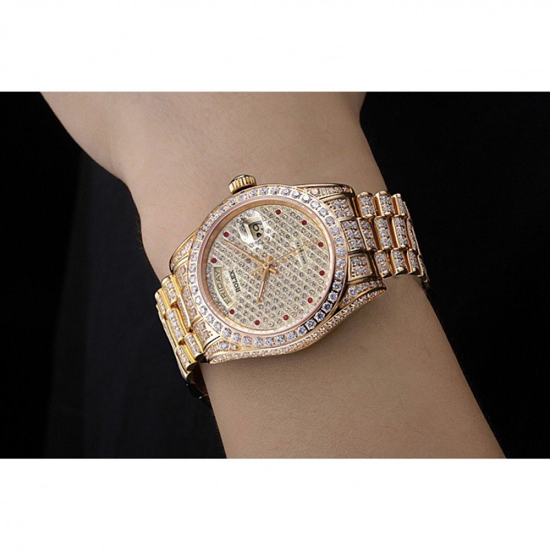 Super Clone Rolex Day-Date Diamond Dial 621615 37 mm — view 11
