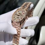 Super Clone Rolex Day-Date Diamond-Paved Dial 128235-0039 36 mm — side profile