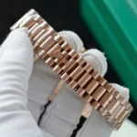 Super Clone Rolex Day-Date Diamond-Paved Dial 128345rbr-0042 36 mm — bracelet detail