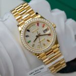 Super Clone Rolex Day-Date Diamond-Paved Dial 128348rbr-0030 36 mm — bracelet detail