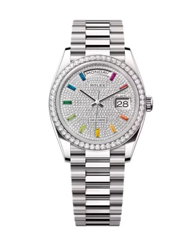 Super Clone Rolex Day-Date Diamond-Paved Dial 128349rbr-0006 36 mm