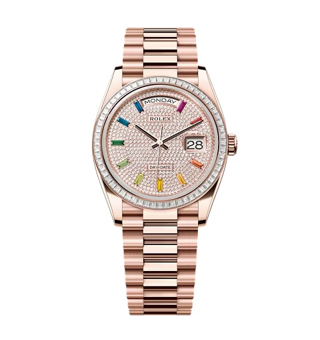 Super Clone Rolex Day-Date Diamond-Paved Dial 128395tbr-0008 36 mm