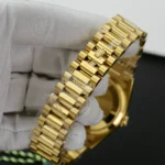 Super Clone Rolex Day-Date Diamond-Paved Dial 128398tbr-0012 36 mm — side profile