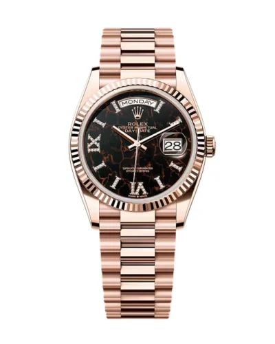 Super Clone Rolex Day-Date Eisenkiesel Diamond Dial 128235-0041 36 mm