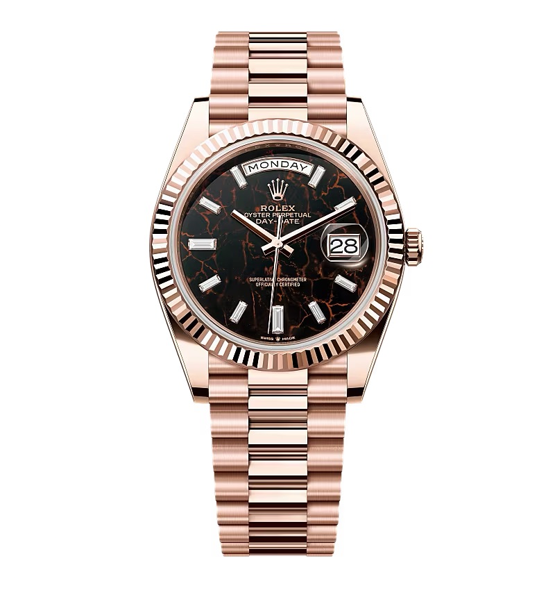 Super Clone Rolex Day-Date Eisenkiesel Diamond Dial 228235-0045 40 mm
