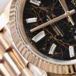 Super Clone Rolex Day-Date Eisenkiesel Diamond Dial 128235-0041 36 mm — side profile