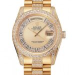 Super Clone Rolex Day-Date Gold Dial 1453954 37 mm