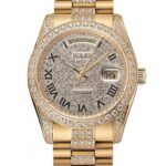 Super Clone Rolex Day-Date Gold Dial 1453956 37 mm