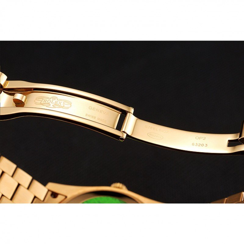 Super Clone Rolex Day-Date Gold Dial 1453956 37 mm — clasp and links