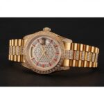 Super Clone Rolex Day-Date Gold Dial 1453960 37 mm — case and bezel
