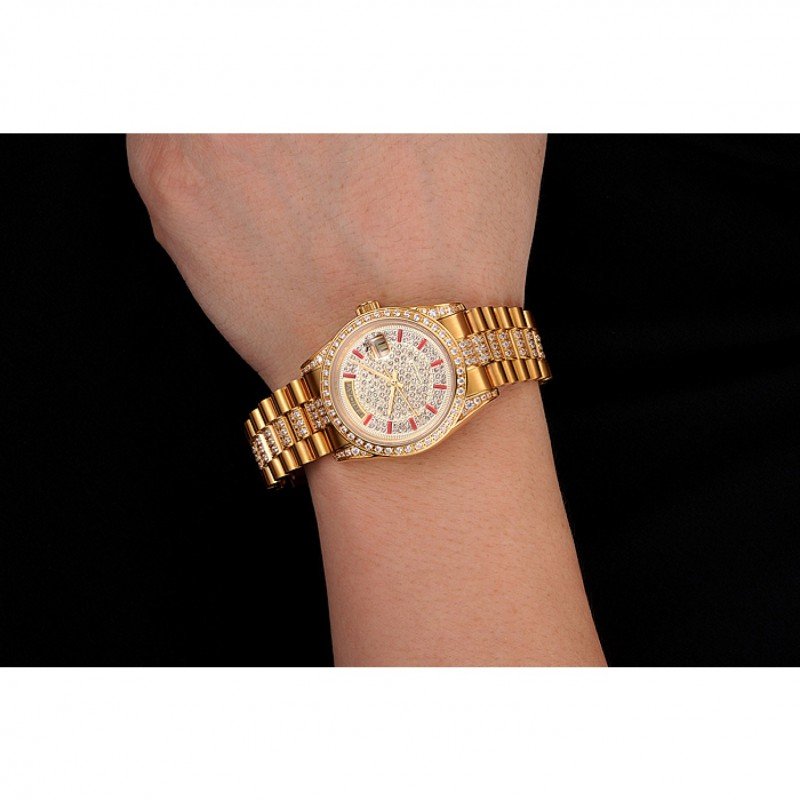 Super Clone Rolex Day-Date Gold Dial 1453960 37 mm — view 9