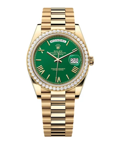 Super Clone Rolex Day-Date Green Dial 228348RBR-0040 40 mm – Swiss SuperClone