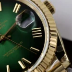 Super Clone Rolex Day-Date Green Ombré Dial 128238-0118 36 mm — clasp and links