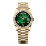 Super Clone Rolex Day-Date Green Ombré Dial 128348rbr-0068 36 mm