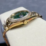 Super Clone Rolex Day-Date Green Ombré Dial 128398tbr-0028 36 mm — side profile