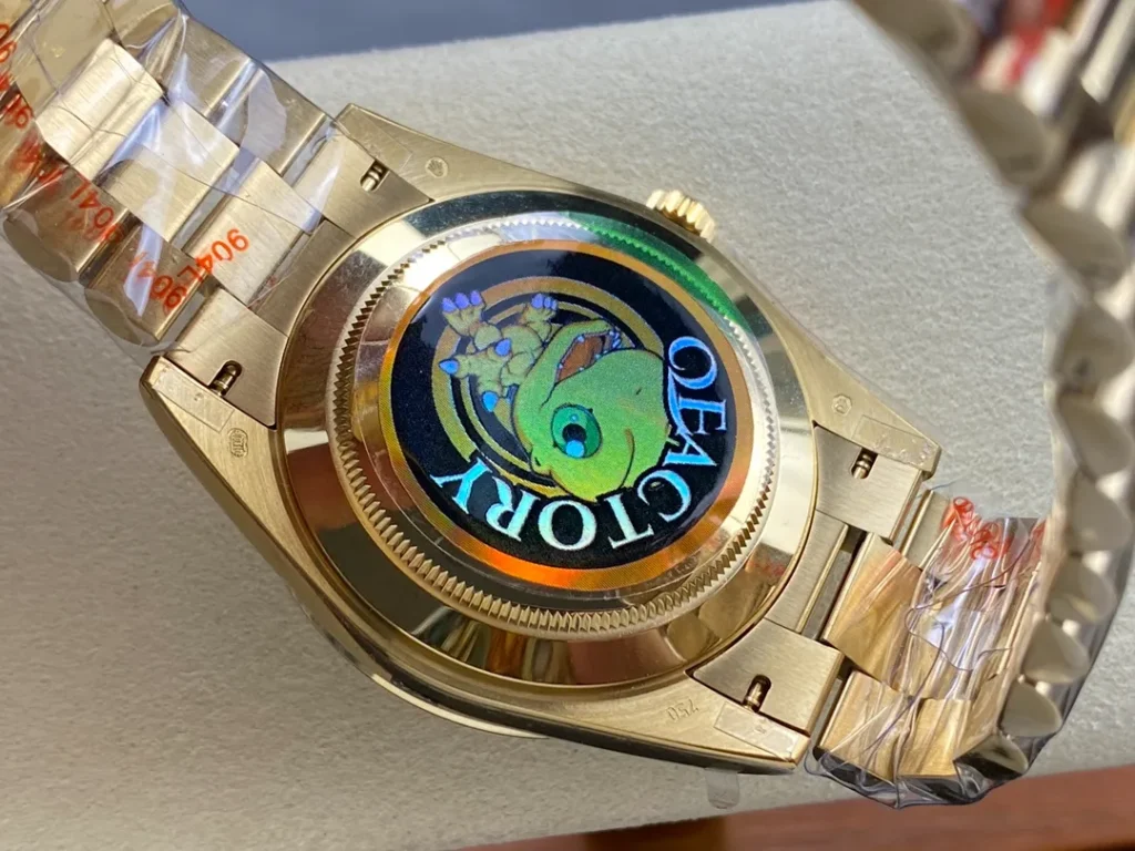 Super Clone Rolex Day-Date Green Ombré Dial 128398tbr-0028 36 mm — clasp and links