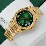 Super Clone Rolex Day-Date Green Ombré Dial 228238-0069 40 mm — case and bezel