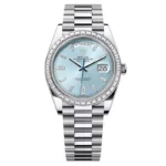Super Clone Rolex Day-Date Ice Blue Diamond Dial 228396tbr-0002 40 mm
