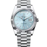 Super Clone Rolex Day-Date Ice blue Dial 228236 40 mm