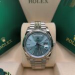 Super Clone Rolex Day-Date Ice blue Dial 228236 40 mm — case and bezel