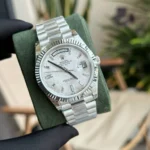 Super Clone Rolex Day-Date Meteorite Diamond Dial 228236-0011 40 mm — side profile