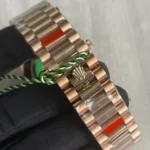 Super Clone Rolex Day-Date Olive Dial 128235 36 mm — bracelet detail