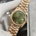 Super Clone Rolex Day-Date Olive Green Dial 228235-0025 40 mm — case and bezel