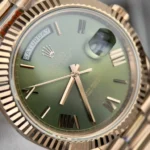 Super Clone Rolex Day-Date Olive Green Dial 228235-0025 40 mm — bracelet detail