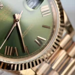 Super Clone Rolex Day-Date Olive Green Dial 228235-0025 40 mm — clasp and links