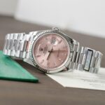Super Clone Rolex Day-Date Pink Diamond Dial 128236-0024 36 mm — bracelet detail